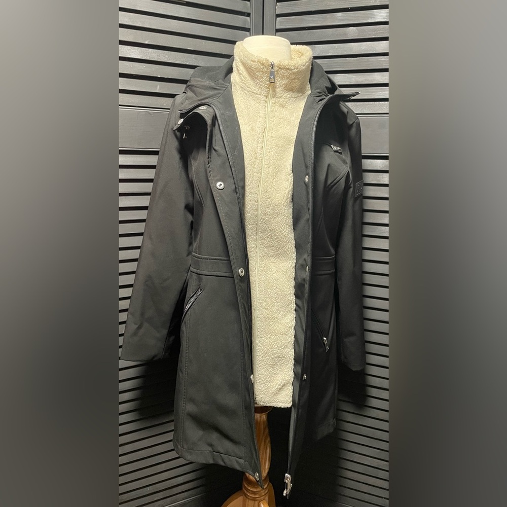 Ralph‎ Lauren Black Trench Coat - Picture 2 of 10